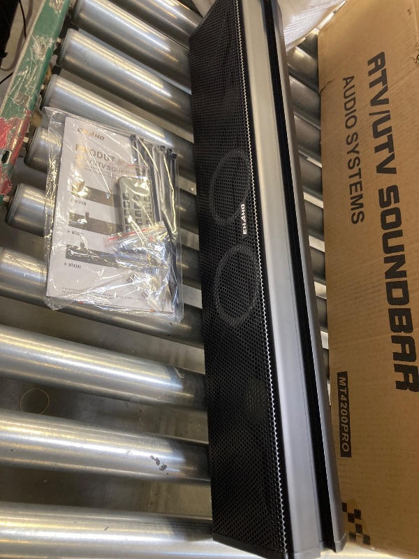 Photo 1 of 25 Inch UTV Sound Bar, ATV SoundBar Bluetooth with RGB Lighting, IP66 Waterproof Golf Cart Sound Bar, Amplified Powersports SXS SoundBar, UTV Speakers Compatible with Polaris RZR Can-Am
