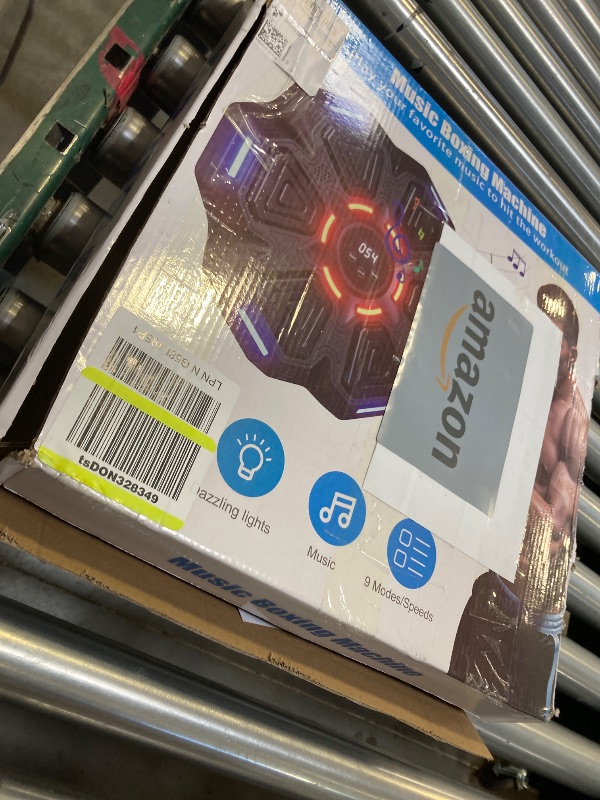 Photo 1 of 2025 New Music Boxing Machine?Smart Bluetooth Boxing Machine?Music Punch Machine for Kids and Adults?Boxing Music Trainer?Equipment for Home, Office, Gym?Black?
