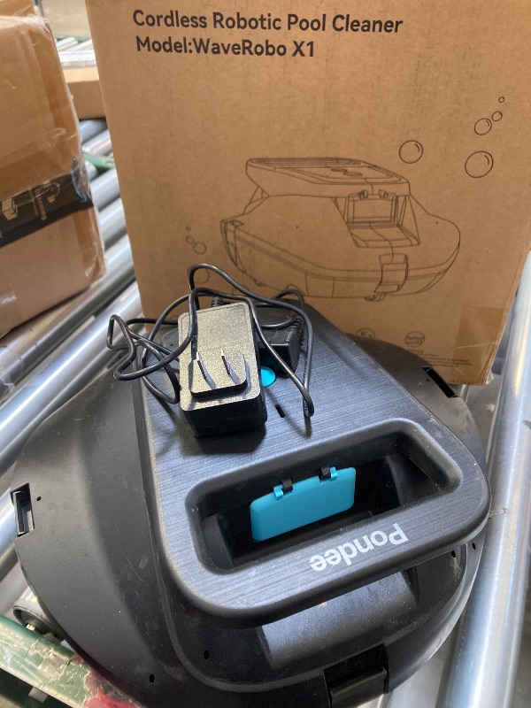 Photo 1 of X1 Robotic Pool Vacuum, Cordless Pool Cleaner with 120 Mins Runtime, Auto-Parking, 2.5h Fast Charging, Ideal for Above Ground and Flat-Bottom Inground Pools up to 850 sq.ft
