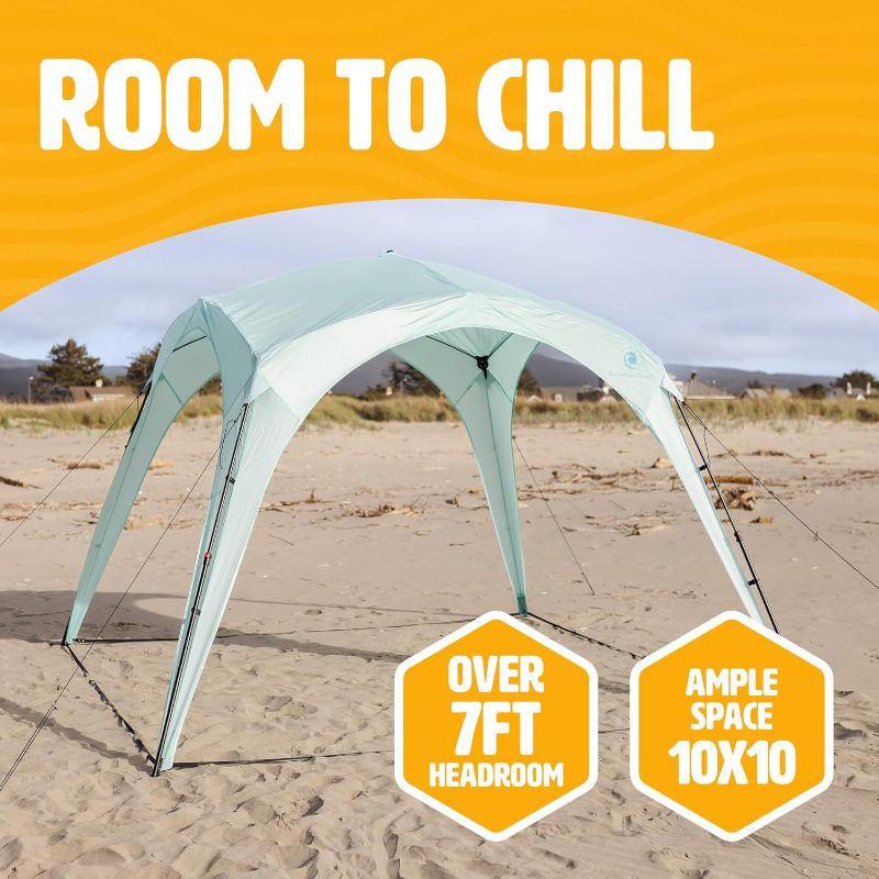 Photo 1 of Pop Up Sun Canopy Shelter - Lightweight, Portable Outdoor Shelter with UPF 50+ Sun Protection & Easy Setup - Stable for Windy Conditions, Ideal for Beach, Picnic, Camping & More 
