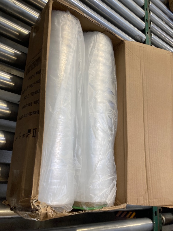Photo 1 of 2-Pack Clear Stretch Wrap 18" x 1000 Feet 80 Gauge Industrial Strength with Plastic Handle, Plastic Pallet Supplies Durable Self-Adhering for Packing, Moving, Heavy Duty Shrink Film Rolls
