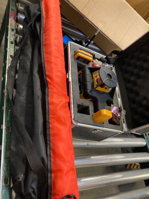 Photo 1 of Self-Leveling 0.11"/100' Rotary Laser, 2000' Rotary Laser Level Kit, IP66 with Aluminum Tripod, Grade Rod for Grading
