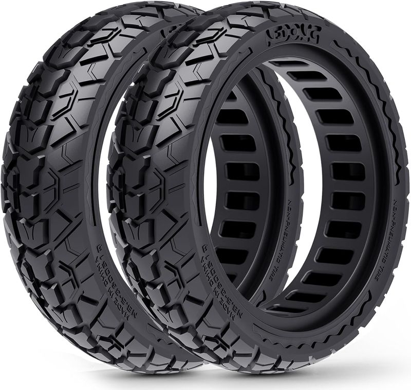 Photo 1 of 2-Pack 10x2.50 Scooter Tire Tubeless, Upgrade Your Scooter with 60/70-6.5 Off-Road Airless TIre, 10x2.5-6.5 Replacement Tyres for Segway Max G2/G30 Series, Gotrax G6/G5/G MAX/ECLIPSE, etc
