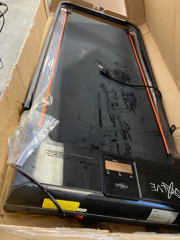 Photo 1 of Walking Pad Treadmill with Foldable Handle Bar - Under Desk Treadmill for Home & Office | Remote Control, Bluetooth Speaker, LED Display | 265 lb Capacity