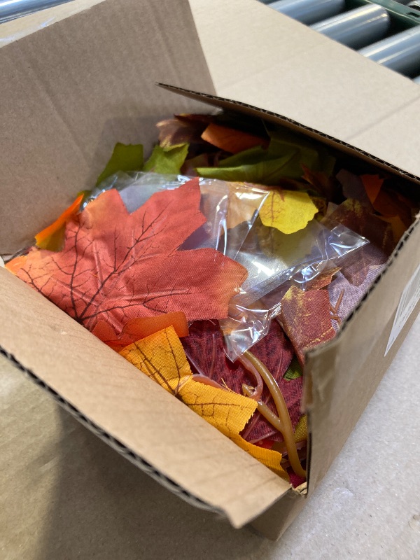 Photo 1 of DearHouse 2 Pack Fall Garland Maple Leaf, 5.9Ft/Piece 7 Colors Hanging Vine Garland Artificial Autumn Foliage Garland Thanksgiving Decor for Home Wedding Fireplace Party Christmas