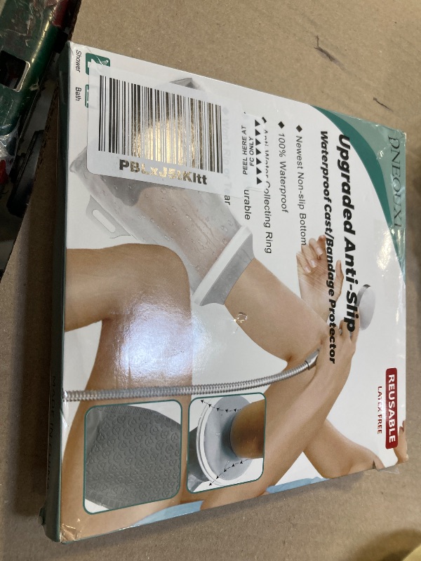 Photo 1 of Waterproof Foot Cover for Shower Adult with Upgraded Non-Slip Bottom, Shower Boots for Foot after Surgery, Watertight Ankle Cast Protector Showeing Boot Cover for Bandage Dressing Wound, Reusable