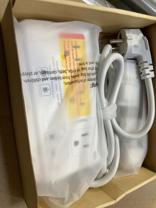 Photo 1 of 220V to 110V Voltage Converter, TESSAN Universal Travel Adapter with 4 USB Charger (1 USB C), 3 AC Sockets and EU/UK/AU/IT Plug Power Adaptor, Step Down Transformer Outlet Converters for International