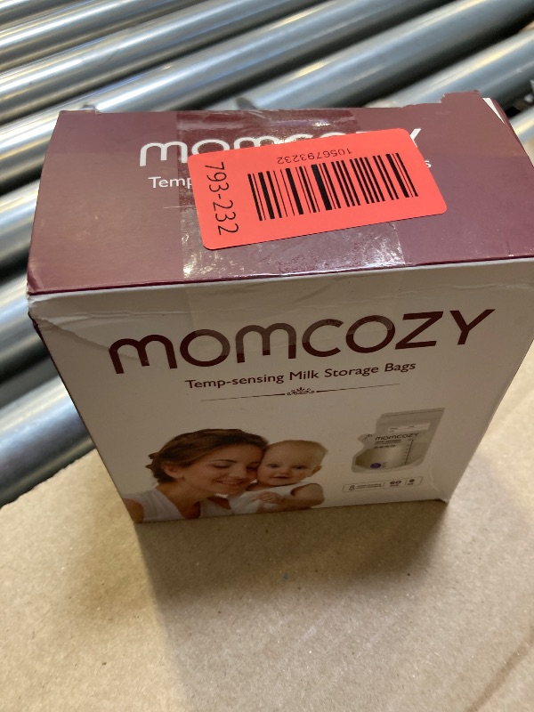 Photo 1 of Momcozy Easy Pour Breastmilk Storage Bag, 8Oz, Temp-Sensing Color Change, 60 Count Milk Bag with Self Standing for Breastfeeding, No Leak Presterilized for Freezer, Recyclable & BPA Free