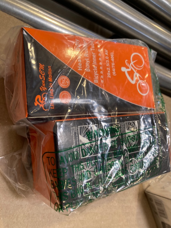 Photo 1 of 2-PCS 20x3 Heavy Duty E-Bike Tubes 20x2.50 20X3.0 AV32mm ETRTO 64/76-406 Inner Tubes 20" x 3.0" Compatible with 20x2.50/2.60/2.80/3.0 E-Bike Bicycle Fat Tire Tubes Schrader Valve
