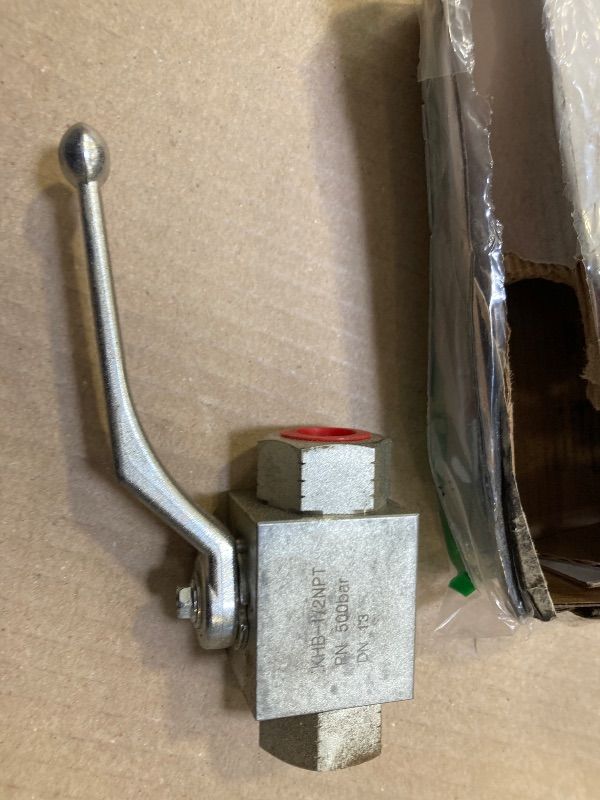 Photo 1 of High Pressure Hydraulic Ball Valve KHB 1'' NPT, Shut-Off 2 Way Ball Valve, 1 Inch Hydraulic Valve 4650 PSI