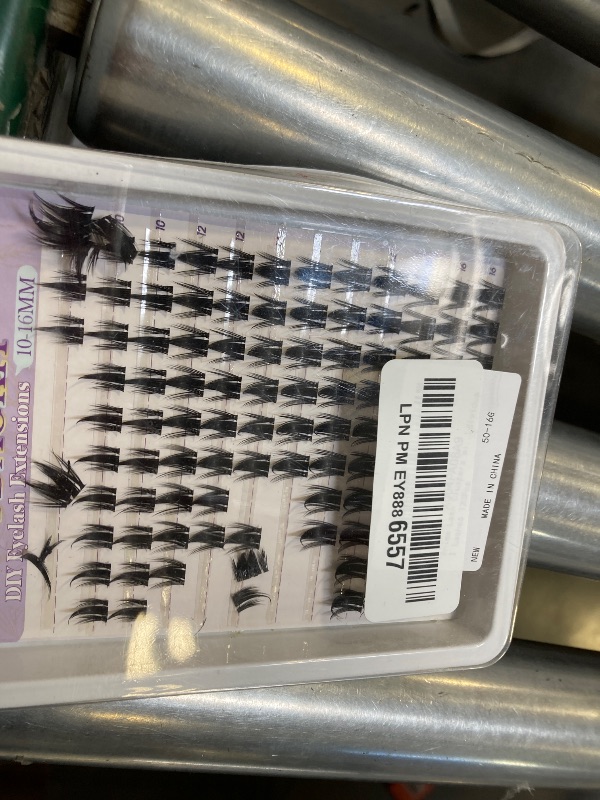 Photo 1 of Anime Lash Clusters with Spikes Manga Eyelash Clusters Invisible Band Spiky Clusters Eyelash Extensions Natural Cluster Lashes Wispy 10-16mm DIY Lash Extension Clear Band Doll Individual Lashes 