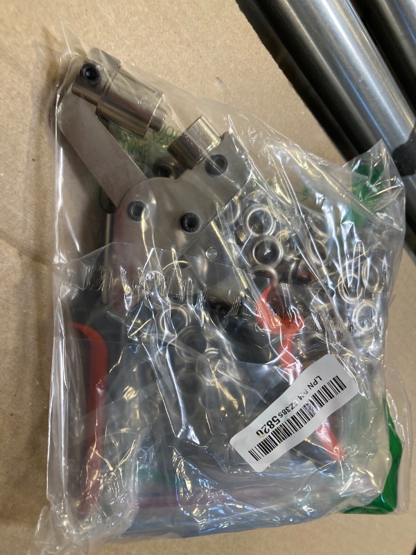 Photo 1 of BEAMNOVA Grommet Tool Kit Handheld 10.5mm Hole Punch Pliers Grommet Machine Hand Press Tool  Silver Grommets Supplies