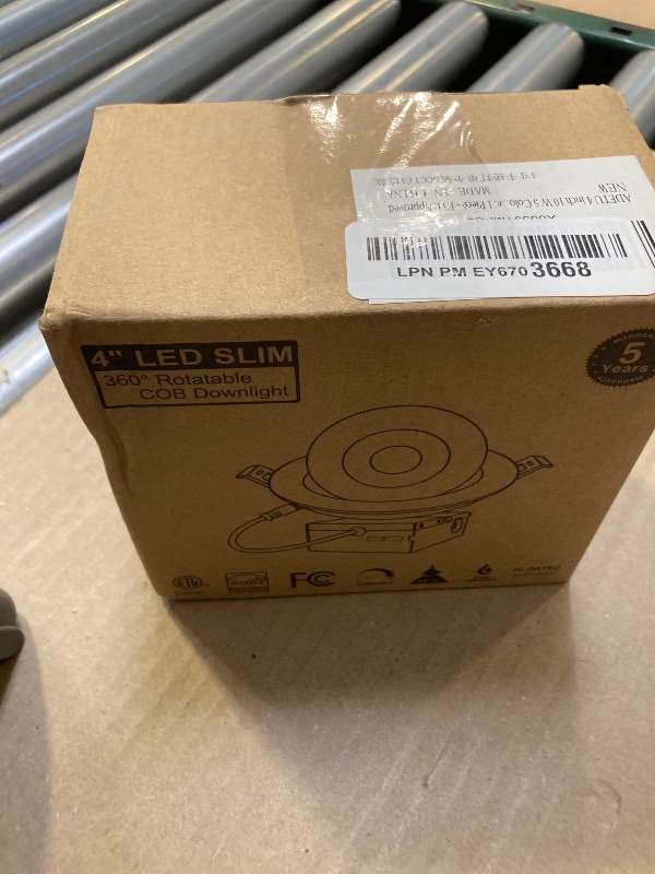 Photo 1 of 1pc  Adetu 4 inch Gimbal led recessed Lights, 360°+90° Adjustable Directional Recessed Lighting, 2700K/3000K/3500K/4000K/5000K Dimmable Retrofit Eyeball Can Lights with Jbox, ETL