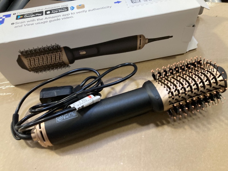 Photo 1 of Lopeie Hair Dryer Brush Blow Dryer Brush in One, 4 in 1 Hair Dryer and Styler Volumizer with Oval Barrel, Professional Salon Hot Air Brush for All Hair Types, Gold