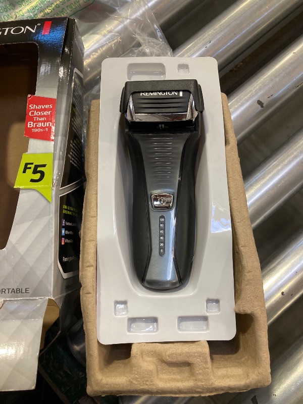 Photo 1 of Remington F5 Power Series Foil Shaver, Electric Razor for Men, Cordless Rechargeable with Pop Up Trimmer, Pivot & FlexFoil Technology, Lightweight Handheld Design, Black