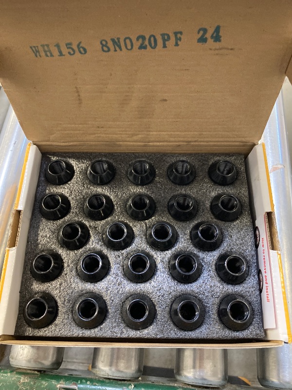 Photo 1 of dynofit 24pcs 14x1.5 Stock Lug Nuts 1.75 inch(45mm) Height 7/8" Hex(22mm), M14-1.5 One-Piece Design Factory Wheel Lugnuts Compatible with Chevy Silverado & Tahoe GMC Sierra 1500 Buick Dodge Cadillac