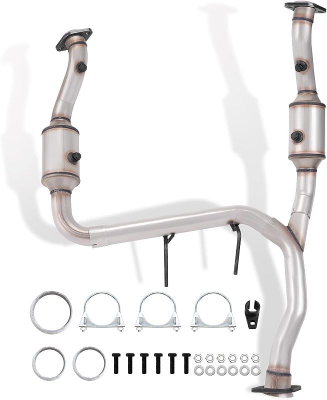 Photo 1 of 2-PC Left and Right Catalytic Converter Kit Compatible with F150 2015 2016 2017 2018 2019 2020 3.5L V6 Turbocharged, Reference OE: 52605 645146 645168 645169, EPA Compliant

