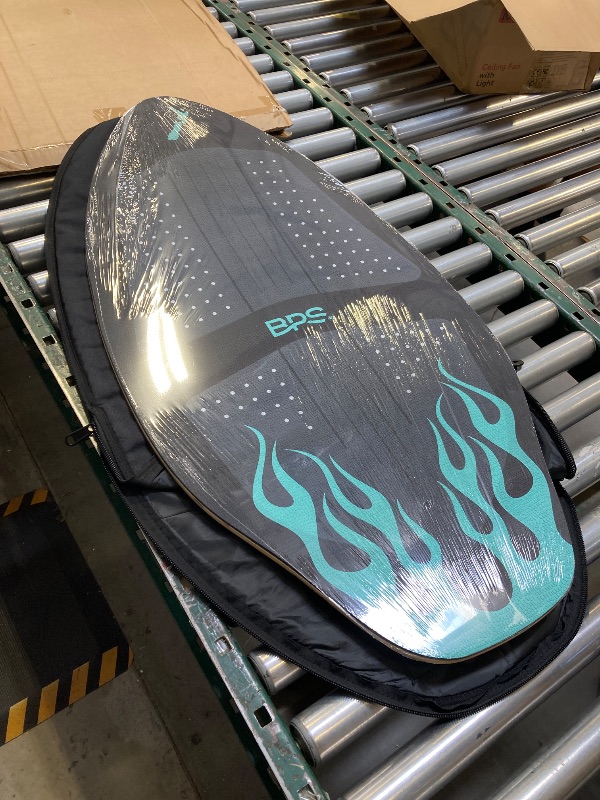 Photo 1 of BPS New Zealand ‘Flame’ - High Performance Wooden Skimboard with Custom Traction Pads – with Optional Padded Carry Bag Made from Recycled Plastics – for Kids or Adults, Choose from 4 Colors
