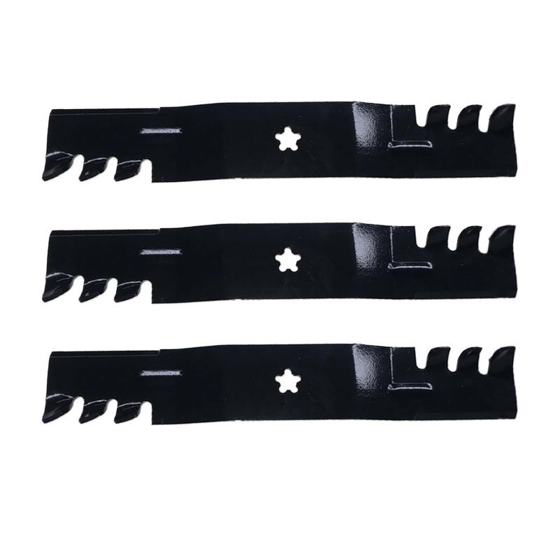 Photo 1 of 3 Pack 532187255 561738XB Mulching Blades for 54" Deck Compatible with Craftsman Husqvarna Poulan Lawn Mower, 187255, 24541, 187254, 532187256, 594892901, YTH2454
