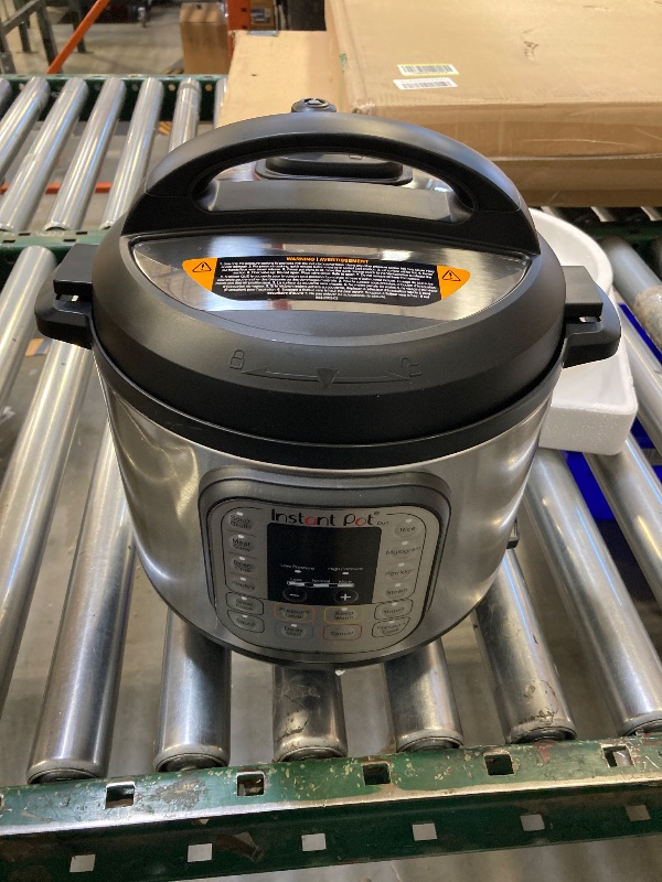 Photo 1 of Instant Pot Duo 7-in-1 Electric Pressure Cooker, Slow Cooker, Rice, Steamer, Sauté, Yogurt Maker, Warmer & Sterilizer, Includes App With Over 800 Recipes, Stainless Steel, 6 Quart