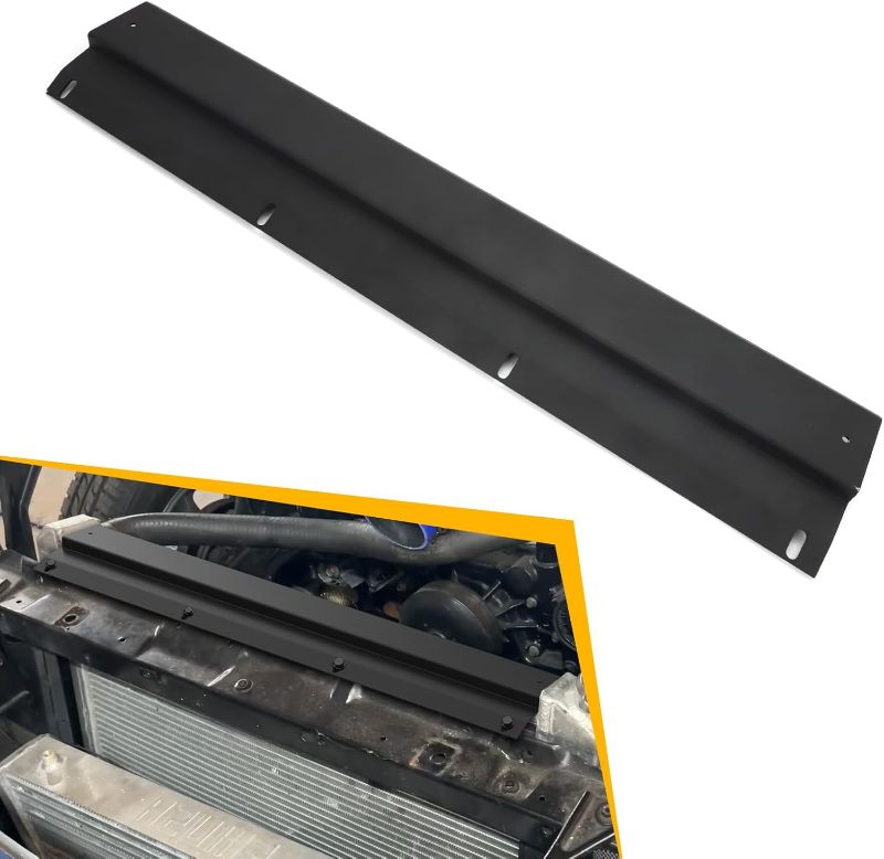 Photo 1 of AUTOVIC Radiator Upper Support Bracket Shroud for 1982-1992 3rd Gen Chevrolet Camaro / Firebird Engine 3-Row Radiator Black
