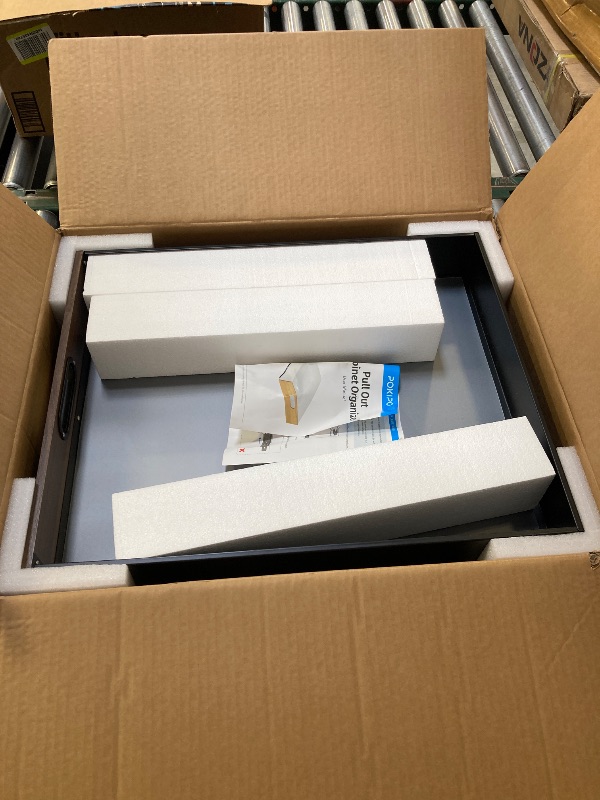 Photo 1 of 21" Deep Pull Out Cabinet Organizer, Slide Out Drawers for Cabinets Adhesive with Nano Film, Roll Out Shelves for Cabinets in Kitchen, Pantry, Bathroom or Office (14" W x 21" D), 1 Pack 
