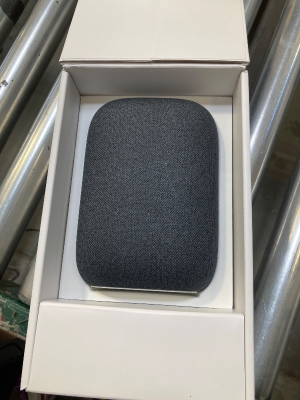 Photo 1 of Google Audio Bluetooth Speaker - Wireless Music Streaming, Powerful Sound, Assistant Built-in, Wi-Fi and Bluetooth Connectivity, Smart Home Control, Stereo Pairing (Charcoal)