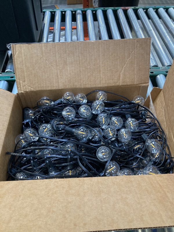 Photo 1 of Brightown 208FT Solar String Lights Outdoor with Remote and 102 LED Shatterproof Bulbs, Dimmable & Timable, 3 Light Modes, Solar Patio String Lights Outdoor for Cafe, Garden, Deck, Outside Wedding