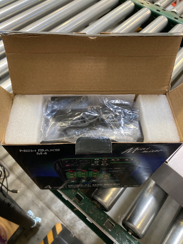 Photo 1 of DJ Audio Mixer, DJ Mixers 4 Channel Sound Board with Bluetooth, NEW BAXS Sound Mixer Board XLR/1/4" Interface, USB/MP3 Computer Input 48V Phantom Power Stereo DJ Studio Streaming KTV Stage