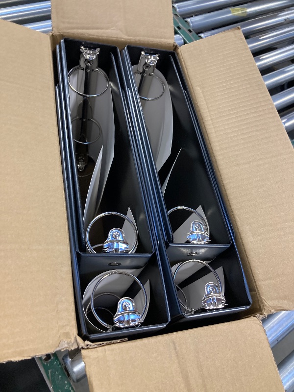 Photo 1 of 3 Ring Binder 2 Inch, ViVin Sturdy 2"-Round Ring Binder with 2 Interior Pockets, Clear View Cover, PVC-Free, Fits 400 Sheets of 8.5'' x 11'' Paper, Office Home School (6 Pack, Black)