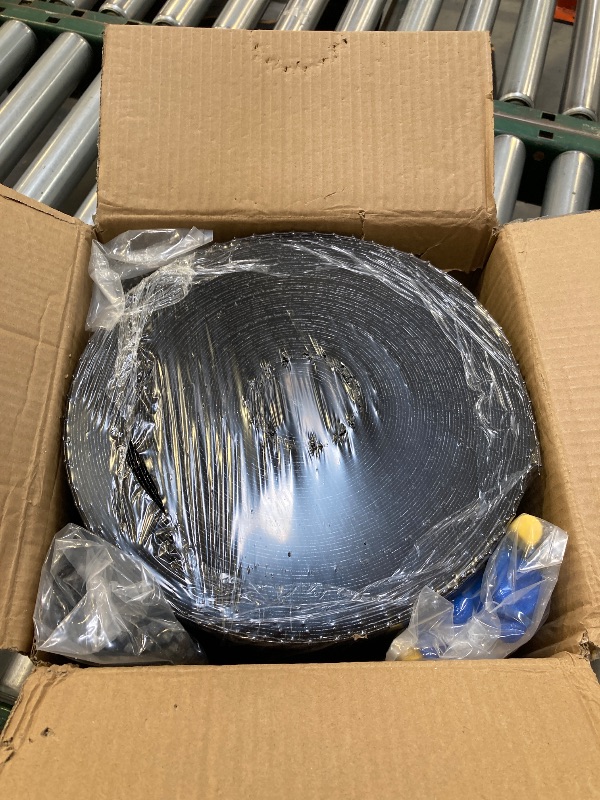 Photo 1 of Towallmark 6In x 100Ft Solar Panel Critter Guard Mesh - Heavy Duty PVC Coated Wire Mesh with 100 Fastener Clips, 100 Cable Ties, Gloves & Pliers for Bird and Rodent Protection Under Solar Panels