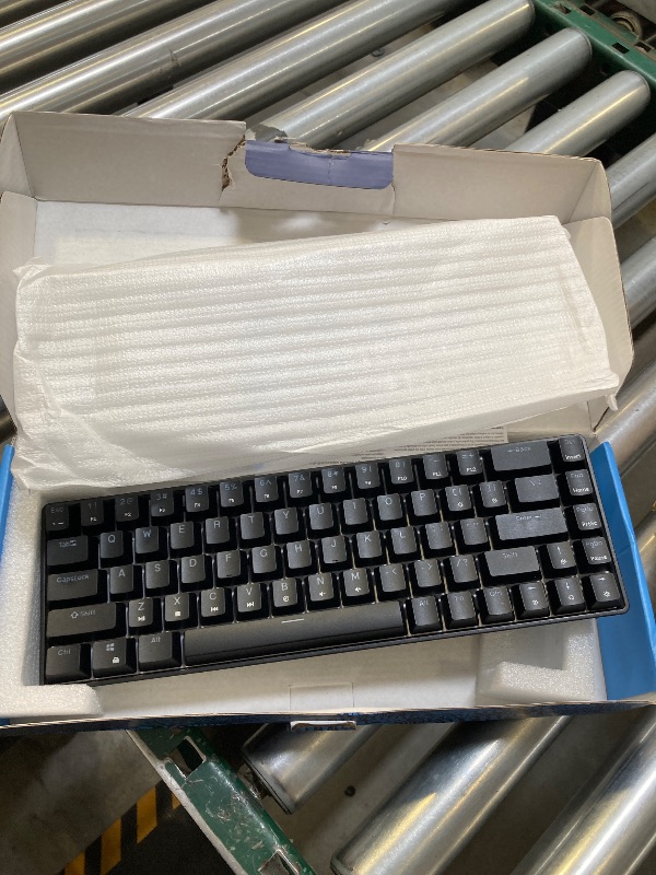 Photo 1 of Geeky GK65 65% | Hot Swappable Mechanical Gaming Keyboard | 68 Keys Multi Color RGB LED Backlit for PC/Mac Gamer | ANSI US American Layout (Black, Mechanical Brown)