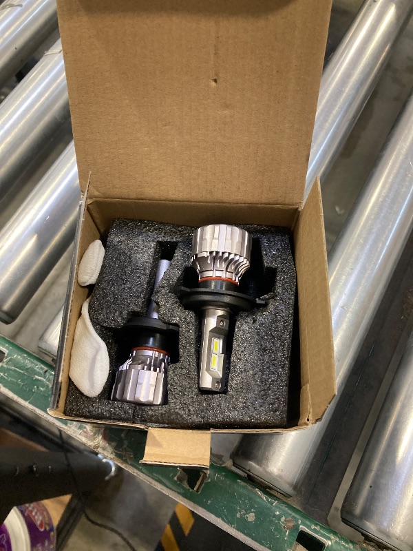 Photo 1 of SEALIGHT H4/9003/HB2 Bulbs 38000LM Super Bright, 6500K Cool White S6 H4 Drving Lights, 9003 High Low Dual Bulbs with Cooling Fan, 5 Min Plug-N-Play, HB2 Marker Light Assemblies, Pack of 2