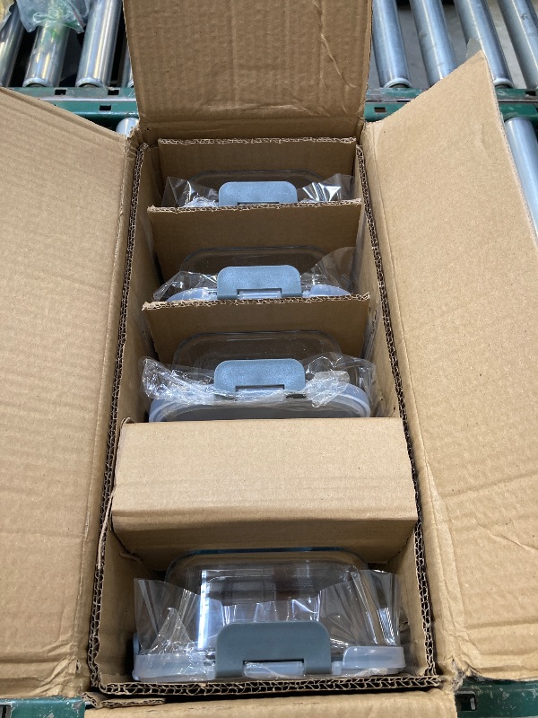 Photo 1 of M MCIRCO [5-Packs, 36 Oz Glass Meal Prep Containers with Snap Locking Lids Glass Food Containers,Airtight Lunch Container,Microwave, Oven, Freezer and Dishwasher (4.5 Cup)