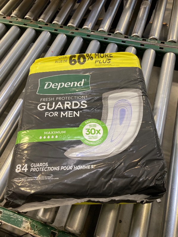 Photo 1 of Depend Guards/Incontinence Bladder Control Pads for Men - Maximum Absorbency