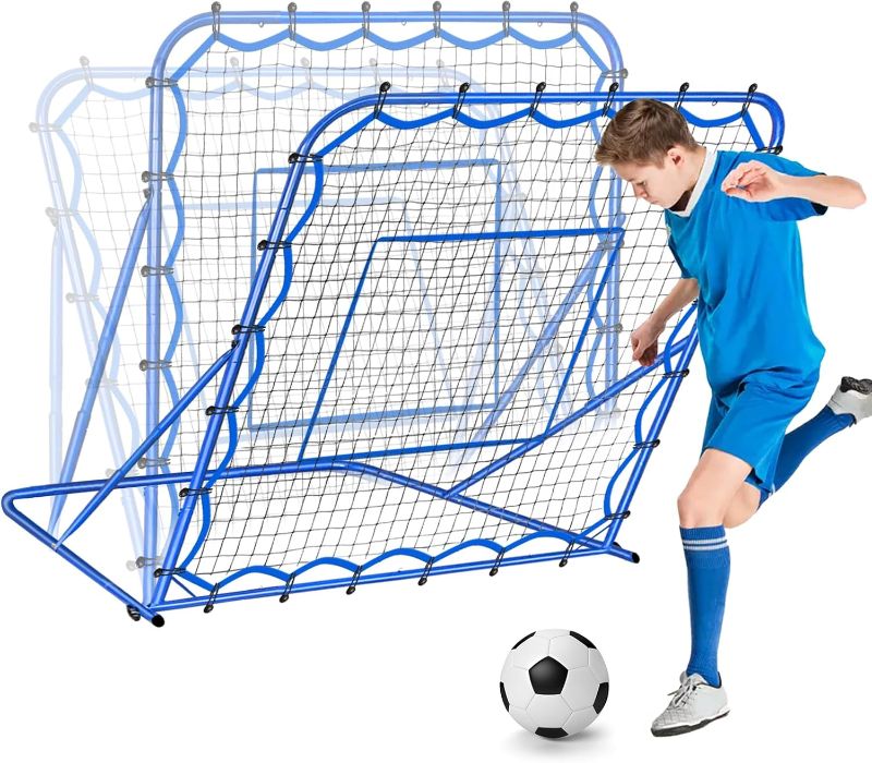 Photo 1 of Soccer Rebounder Net, Quick-Switch Angle Soccer Training for Control, Passing Practice, Easy Setup Rebounder Gifts Aids & Equipment for Kids,Teens & Adults
