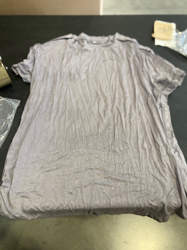 Photo 1 of Post Shoulder Surgery Shirts with Concealed Snap Buttons on Both Sides| Lightweight Soft Chemo Shirt Grey 
some small holes in shirt 