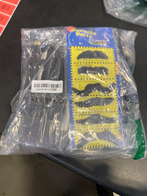 Photo 1 of 1920s Men Costume Accessories Set for Adult, Roaring Retro 20s Gatsby Gangster Costume Outfit with Stripe Vest Hat Crutch Tie-6XL