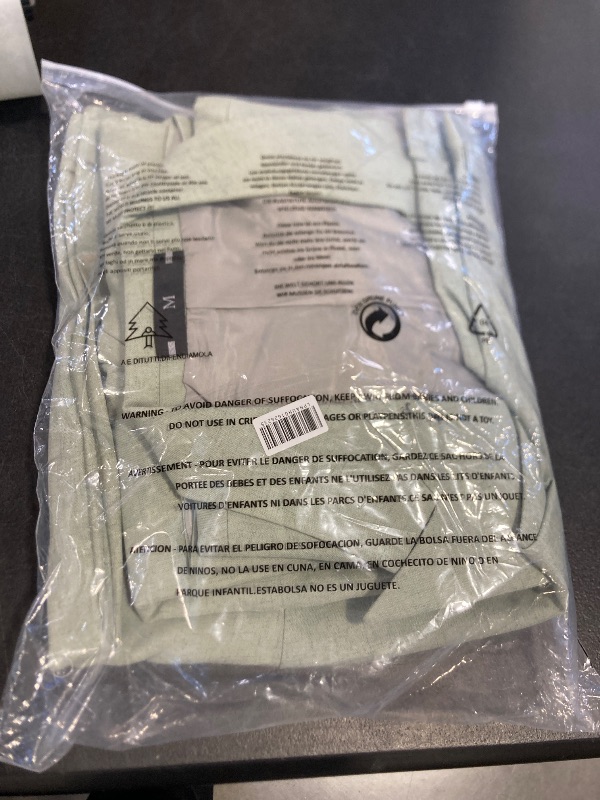 Photo 1 of 2 Piece Linen Suits for Men Slim Fit Light Green Casual Suit Summer Grooms Wedding Lightweight Tuxedo Blazer Pants Set M