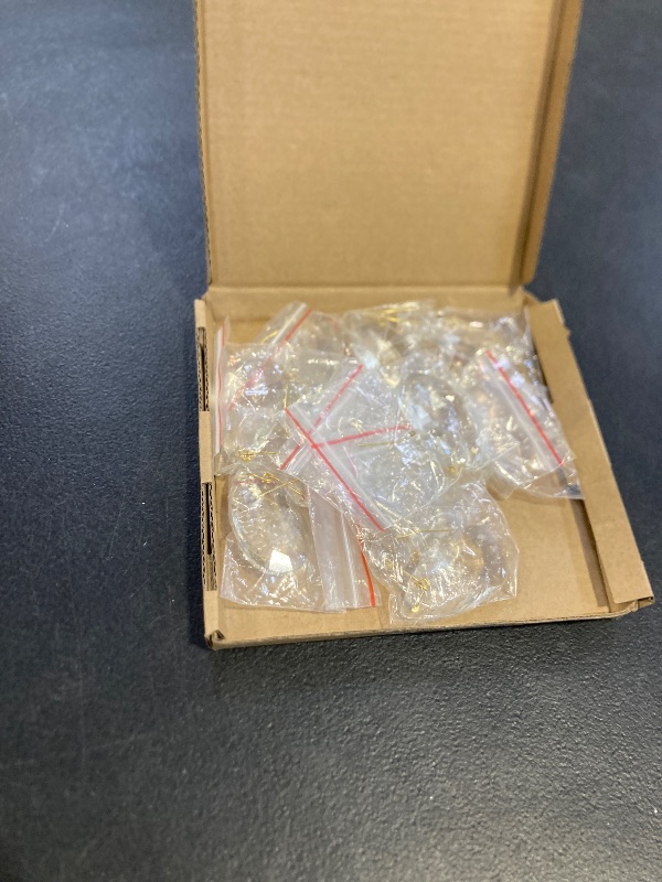 Photo 1 of AHIER 10Pcs Clear Crystal Teardrop Chandelier Prism Pendants Shiny Glass Crystals Beads for Light Lamp, Jewelry Making. (Teardrop)