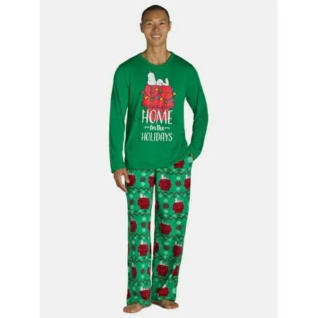 Photo 1 of peanuts pajama christmas sweats size medium 