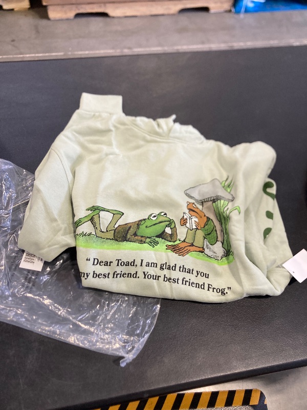 Photo 1 of frog and toad green hoodie size medium