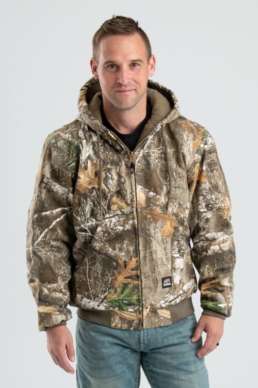 Photo 1 of Berne Men's Heritage Duck Hooded Active Work Jacket
size xl