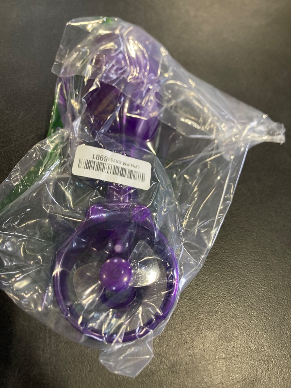 Photo 1 of O2COOL Deluxe Handheld Battery Powered Water Misting Fan (Purple)