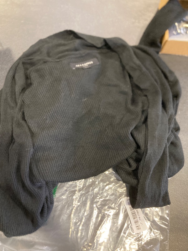 Photo 1 of AllSaints Men's Mode Merino Open Cardigan, Black size small