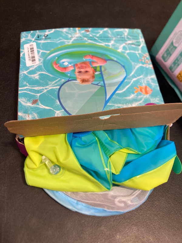 Photo 1 of Z1ZZ Swimming Baby Pool-Float Toys: Best Inflatable Baby FloatToys with Sun Protection Canopy for Toddler Age 6-18 Months 1 2 Years Old Kids Swimming Learning Activity