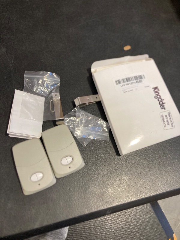 Photo 1 of Kingdder 2 Pcs Two Button Gate Remote Control Compatible with Linear Multicode 10 Dip Switch Garage Door Remote Opener 3089 3060 3070 3083 300mhz, Control 2 Different Doors Simultaneously (Grey)