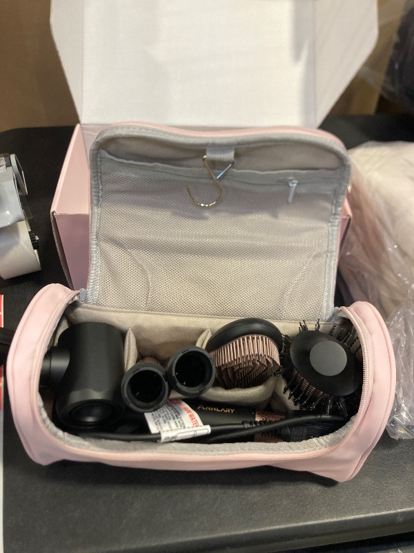 Photo 1 of Annlary 5 in 1 Ionic Hot Air Styler, 1400W Powerful Hair Dryer Brush, Auto-Wrap Curlers, Paddle Brush for Fast Drying, Curling, Straightening, Volumizing with Travel & Storage Bag