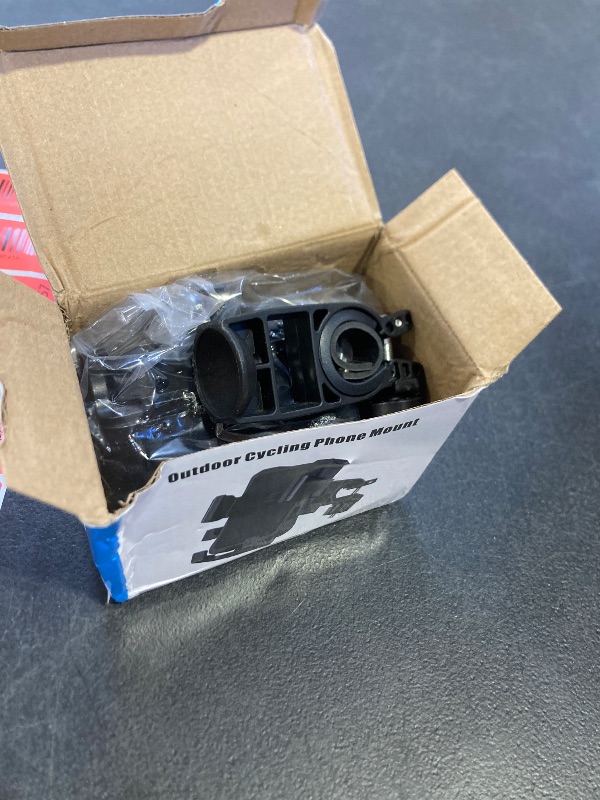 Photo 1 of amzluv Bike Phone Holder Mount, Secure Handlebar Phone Mount Holder for Bike and Motorcycle, Suitable for iPhone and 4.5-6.8" Smartphones, Black