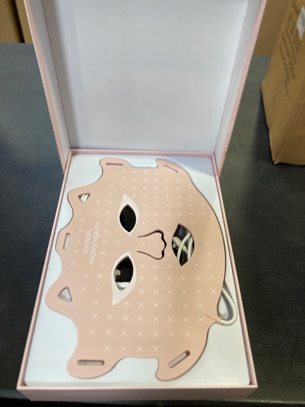 Photo 1 of SDKWDH Red Light Therapy for Face, Led Face Mask Light Therapy, 7 Colors LED Face Mask Light Therapy At Home, Pink
